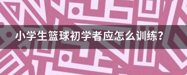 小学生篮球基础训练课程教案